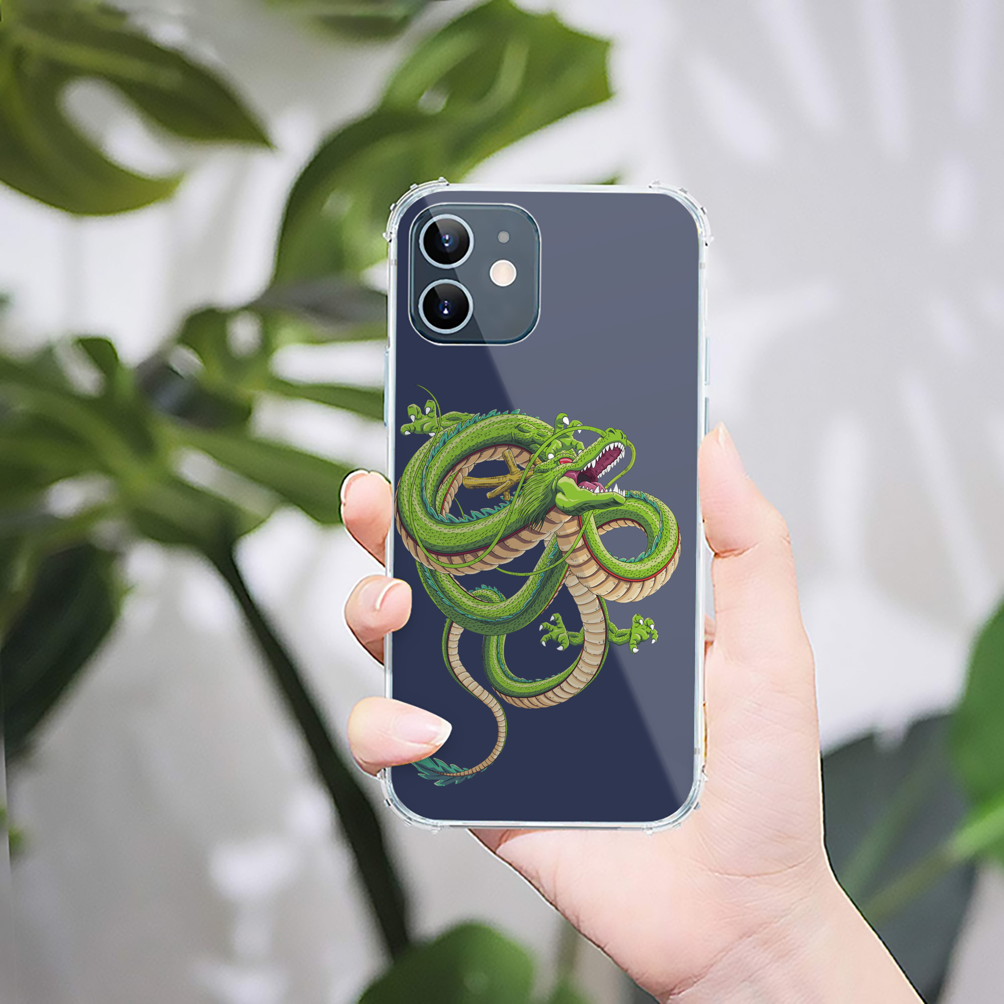 （画像用） ドラゴンボール 神龍 シェンロン DRAGON BALL Shenron 【iPhone 12シリーズ対応】透明スマホケース（クリアソフトケース）